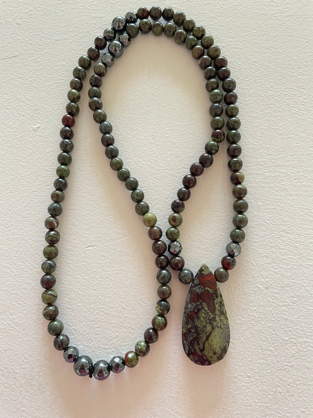 Dragon Blood Jasper Mala