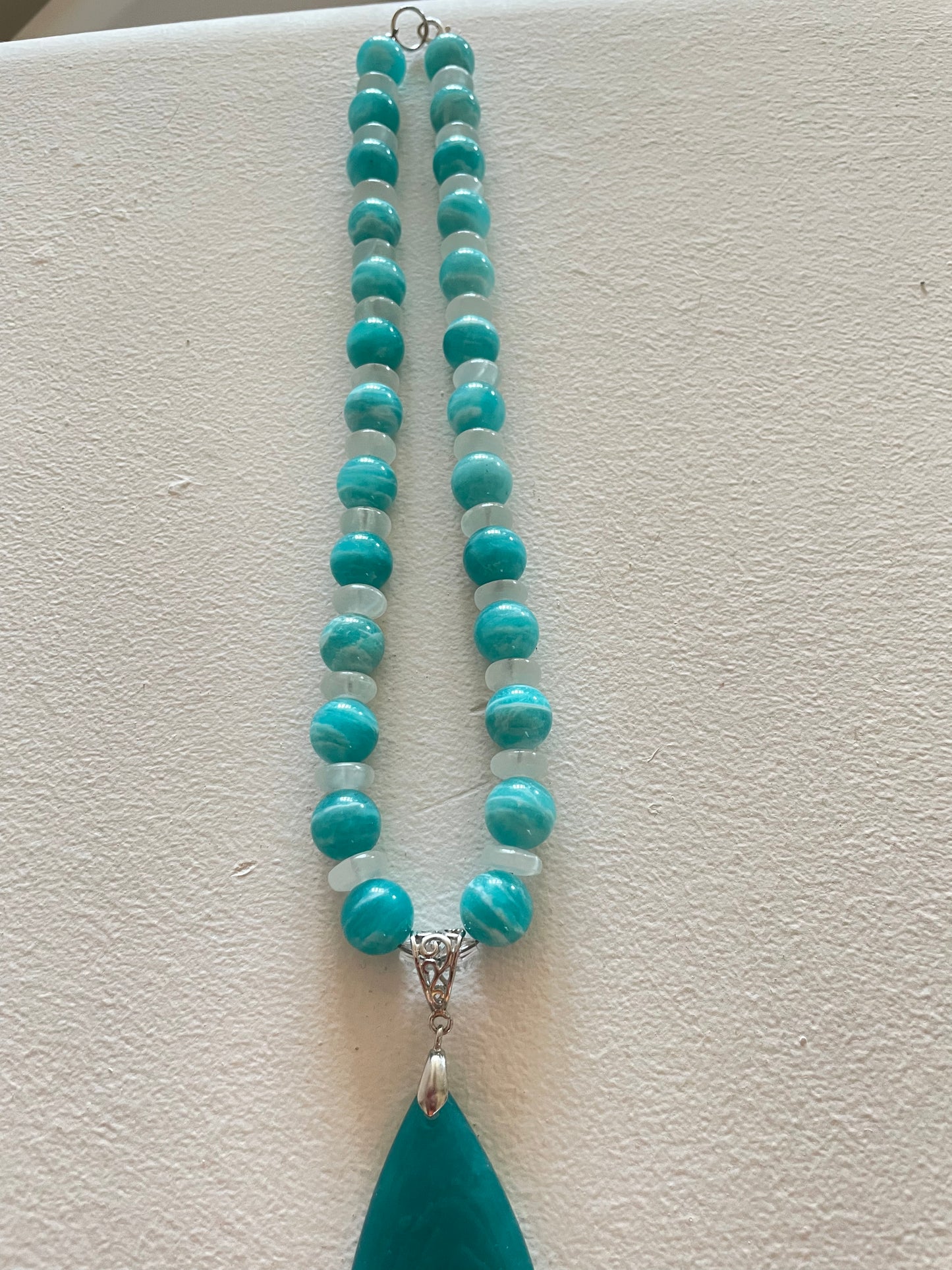 Amazonite & Selenite Necklace