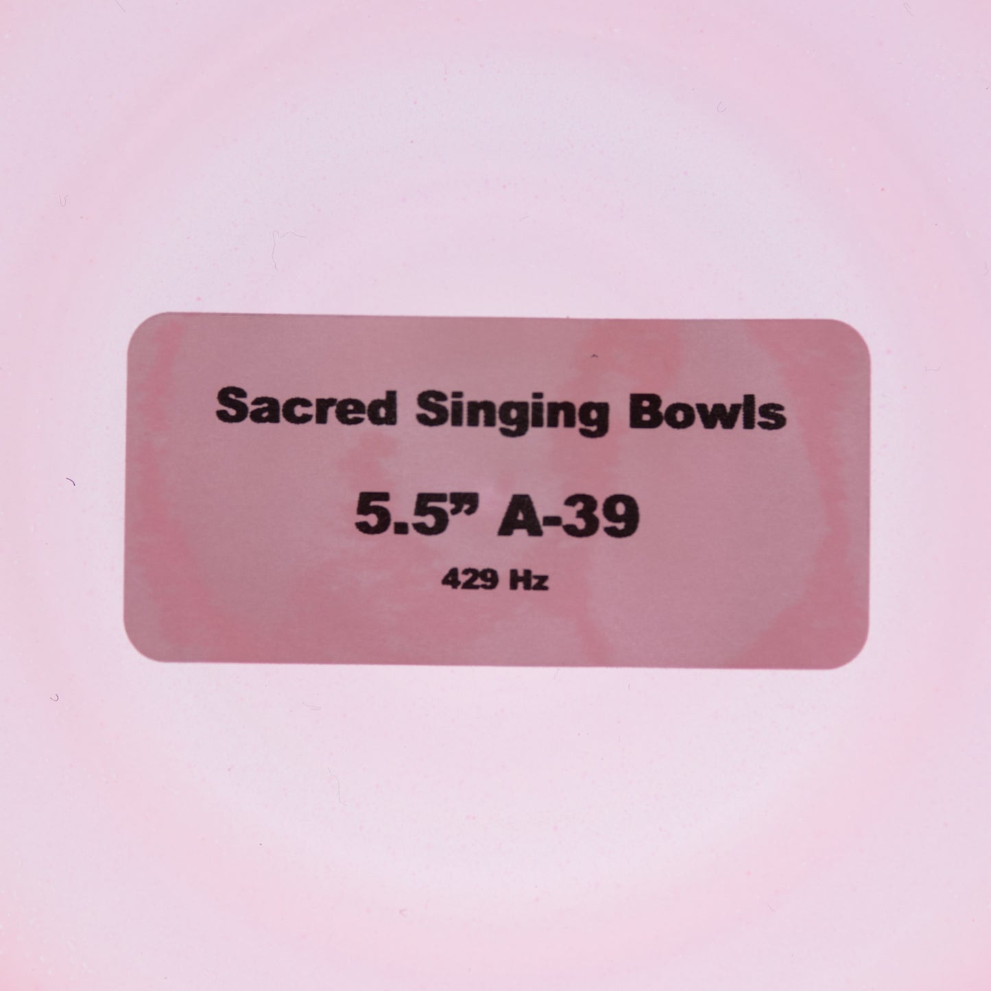 5.5" A-39 Harmonic Sunrise Crystal Singing Bowl, Sacred Singing Bowls