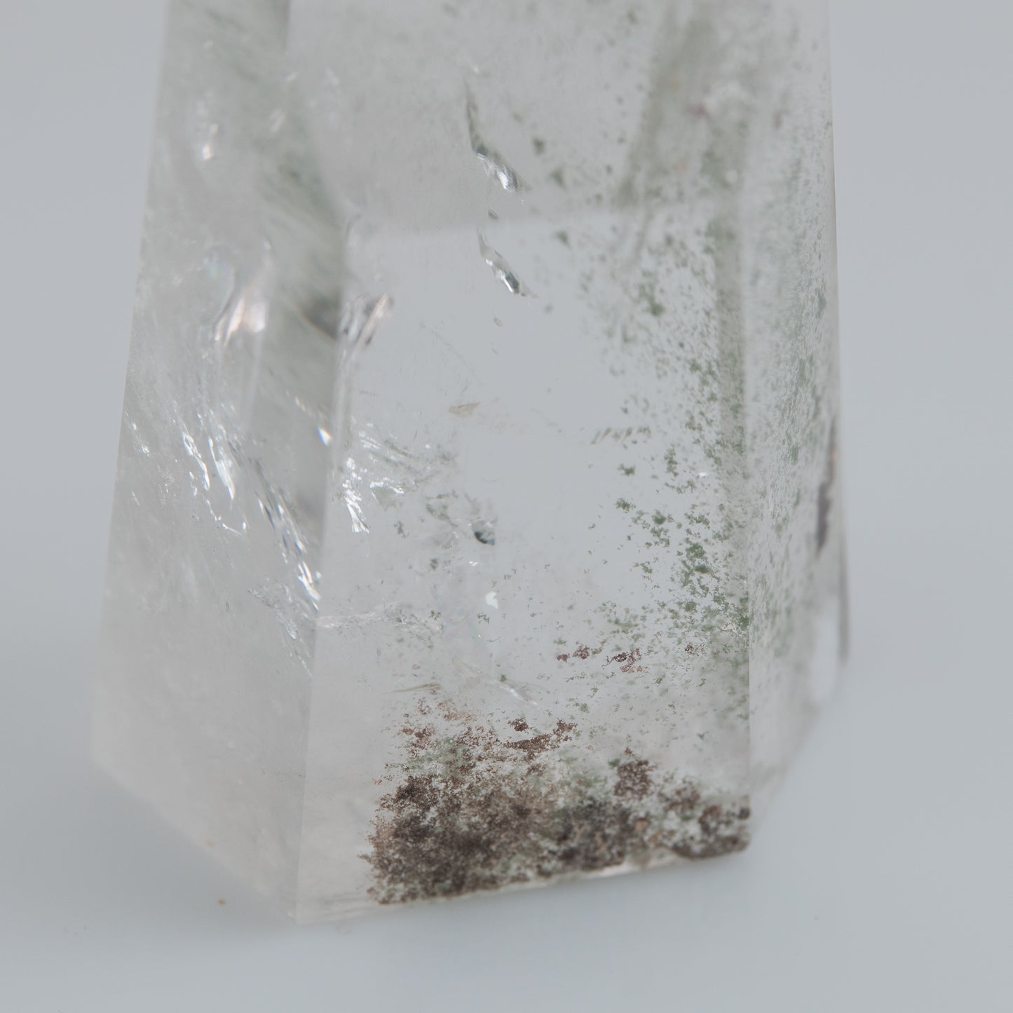 Clear Quartz Tower with Chlorite inclusions