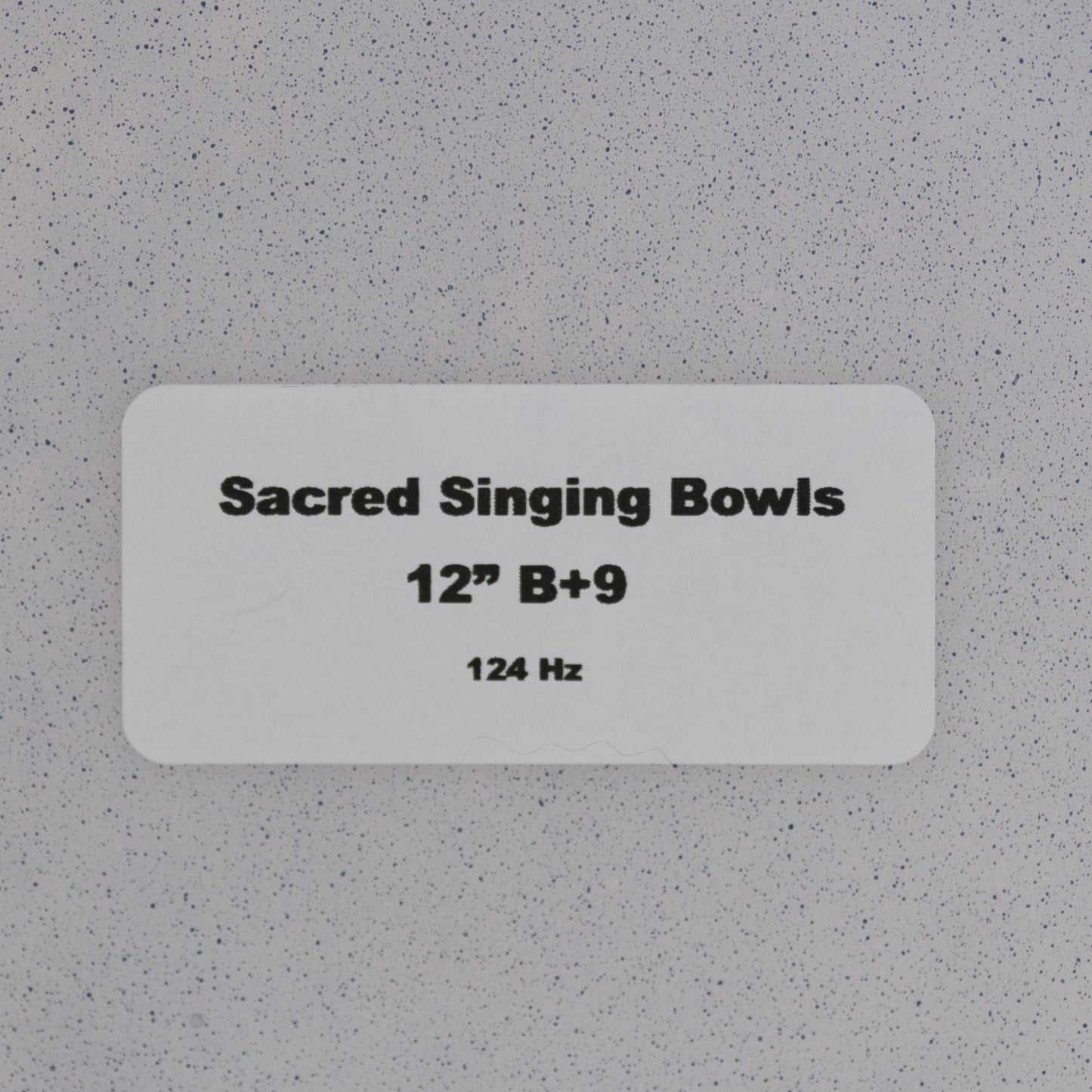 12" B+9 Gray Moonstone Color Crystal Singing Bowl, Perfect Pitch, Sacred Singing Bowls
