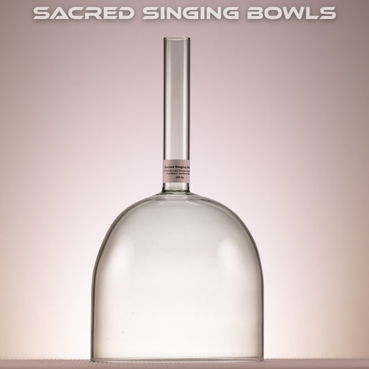7.5" C#+48 Soothing Green Color Crystal Singing Bowl, Handheld, Sacred Singing Bowls