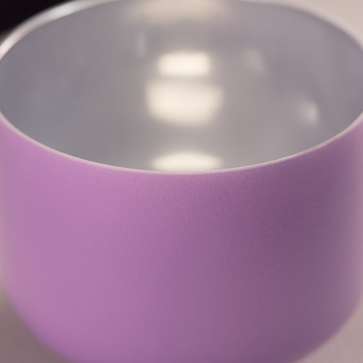 8" G-31 Frosted Lilac Blossom Crystal Singing Bowl
