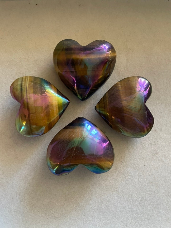 Angel Aura Tiger Eye Hearts