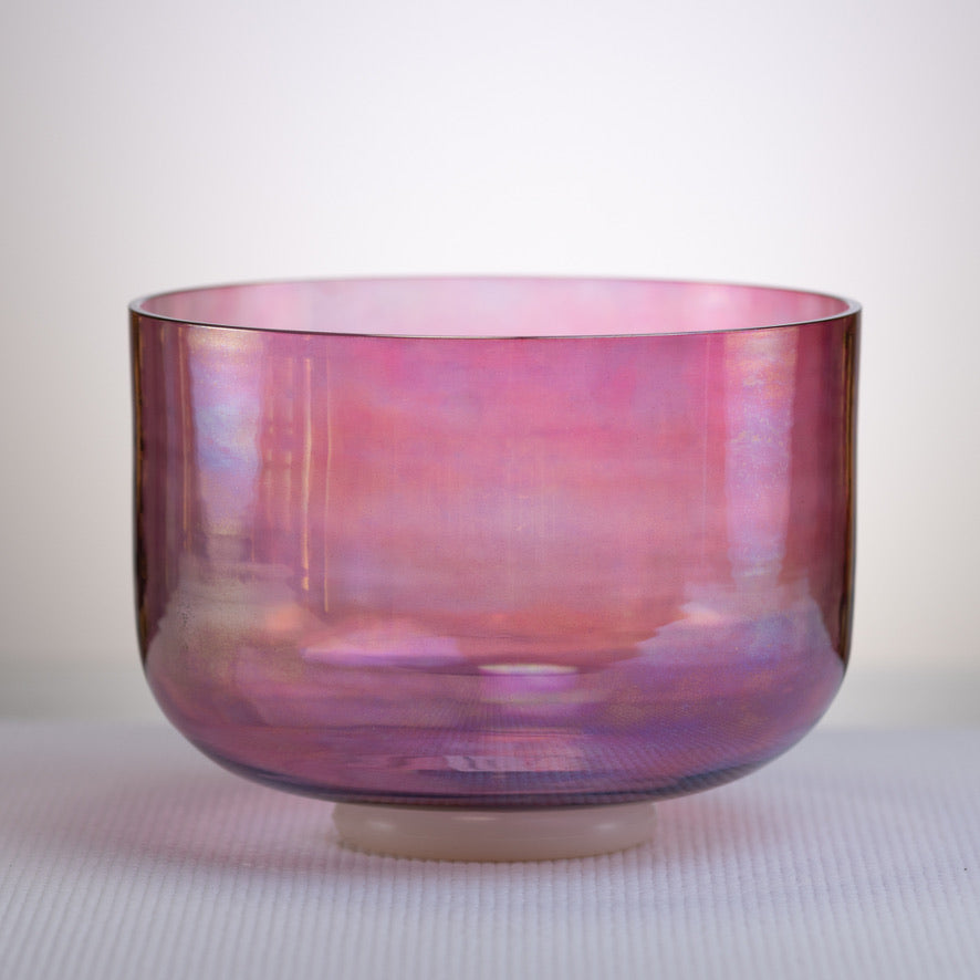 9.6" C-25 Solar Violet Crystal Singing Bowl