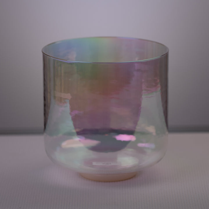 9" F#-2 Prismatic Crystal Singing Bowl, Sacred Singing Bowls