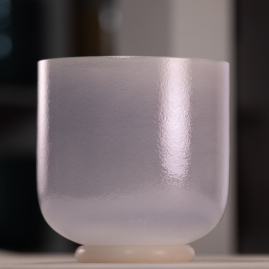 7" A+15 Majestic Moon Celestial Frosted Crystal Singing Bowl