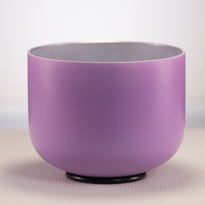 8" G-31 Frosted Lilac Blossom Crystal Singing Bowl