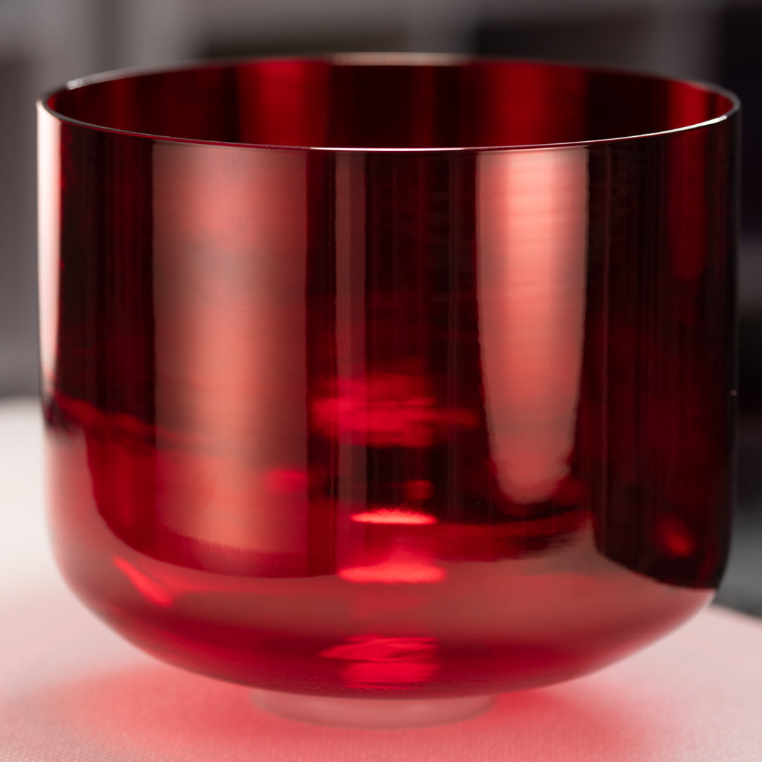 12" C#+27 Ruby Ray Crystal Singing Bowl
