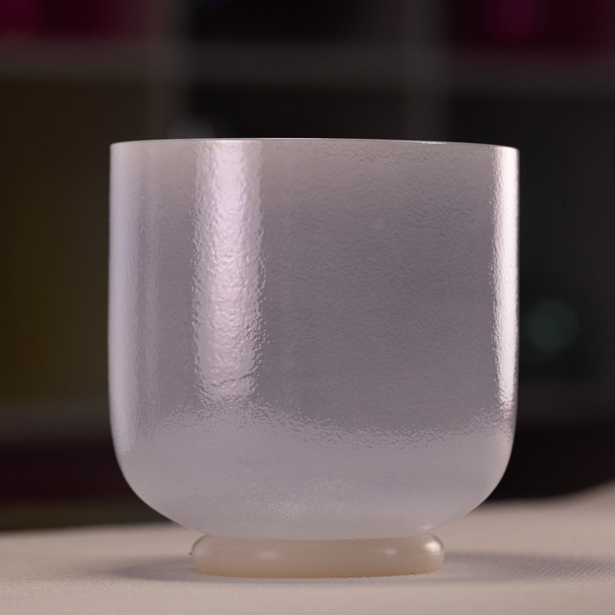 7" A+15 Majestic Moon Celestial Frosted Crystal Singing Bowl