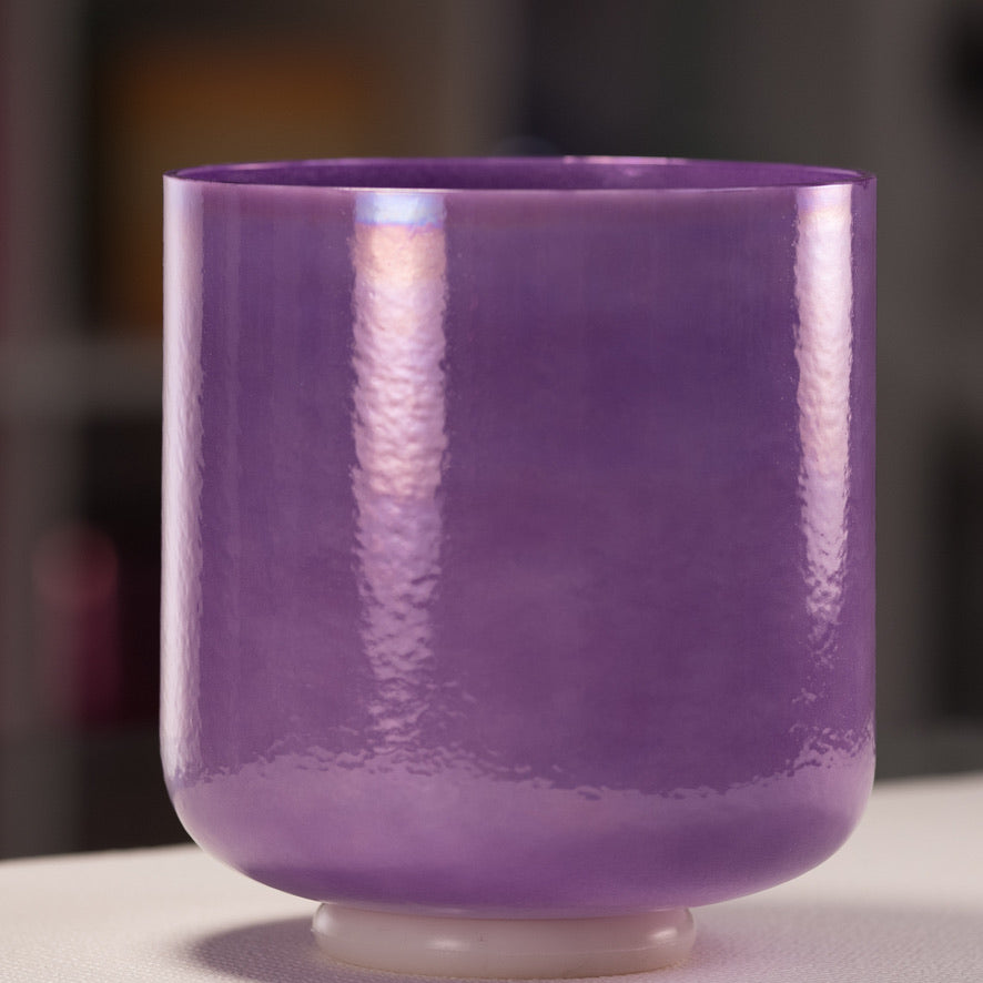 8" D#-28 Lilac Blossom Crystal Singing Bowl