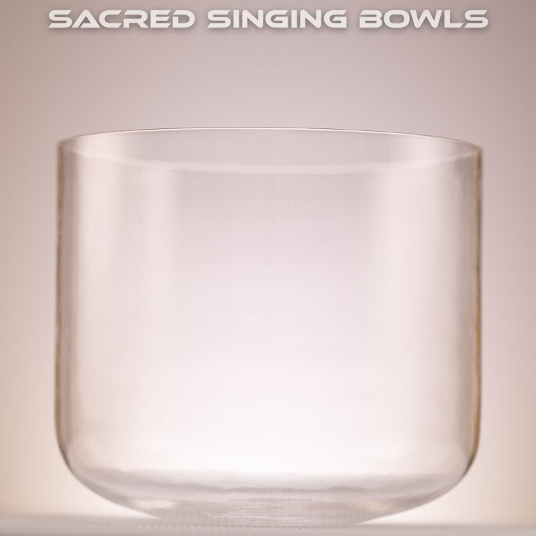4 Bowl Clear Quartz Set, Sacred Singing Bowls