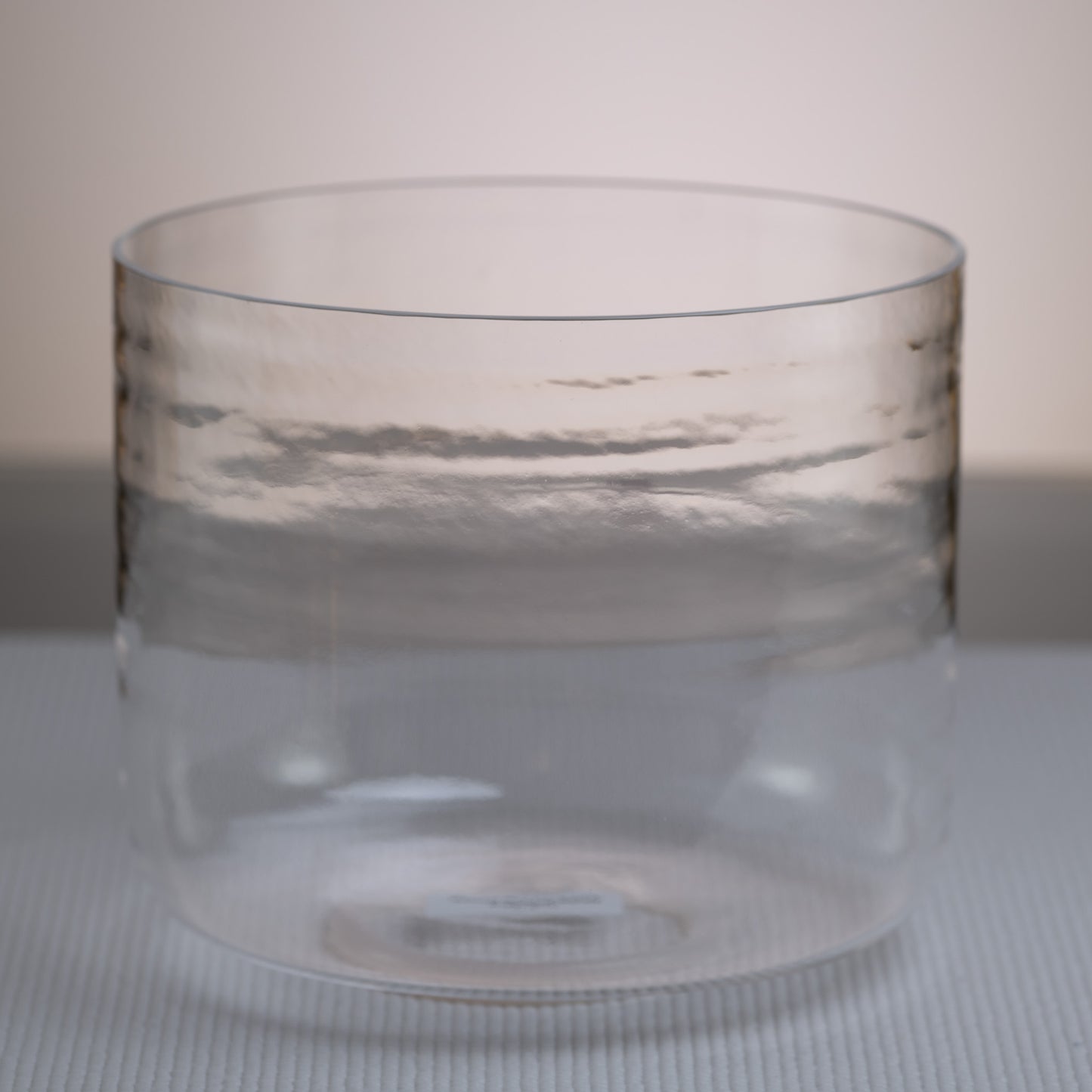 9.25" G+9 Clear Quartz Crystal Singing Bowl, Sacred Singing Bowls