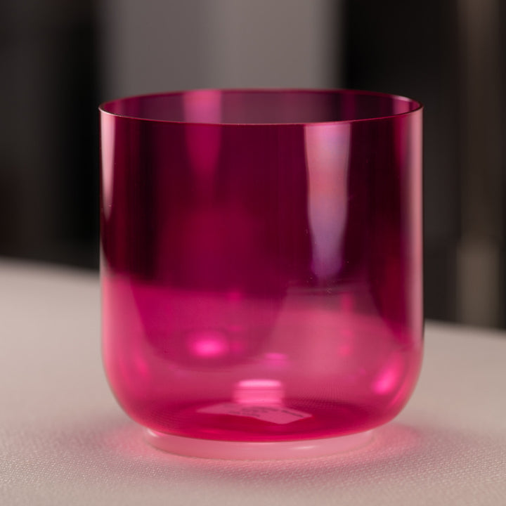 6" F#-46 Pink Lotus Crystal Singing Bowl
