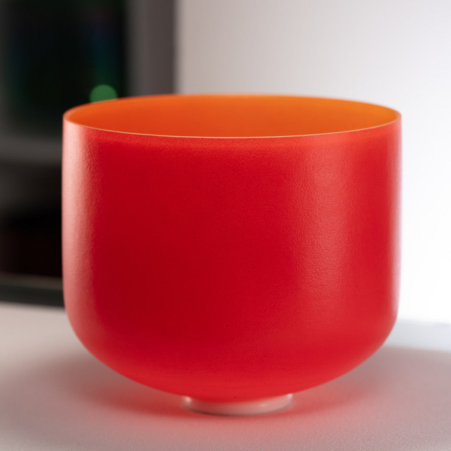 C# & G#: Perfect Fifth Frosted Crystal Singing Bowl Pair