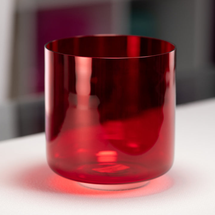 7.5" C+46 Ruby Ray Crystal Singing Bowl