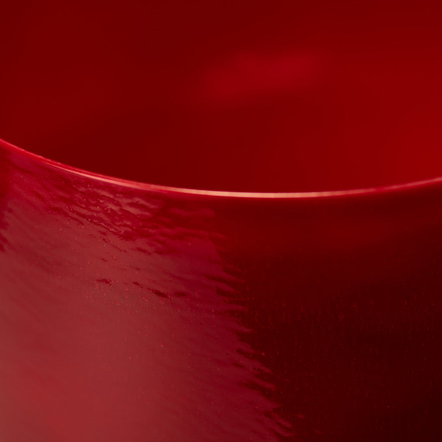 11" A#-5 Crimson Dawn Crystal Singing Bowl, Perfect Pitch