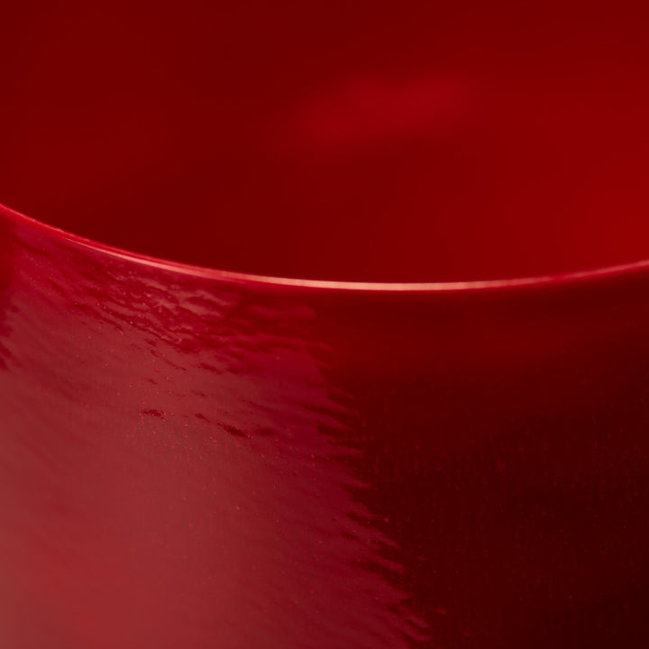 11" A#-5 Crimson Dawn Crystal Singing Bowl, Perfect Pitch