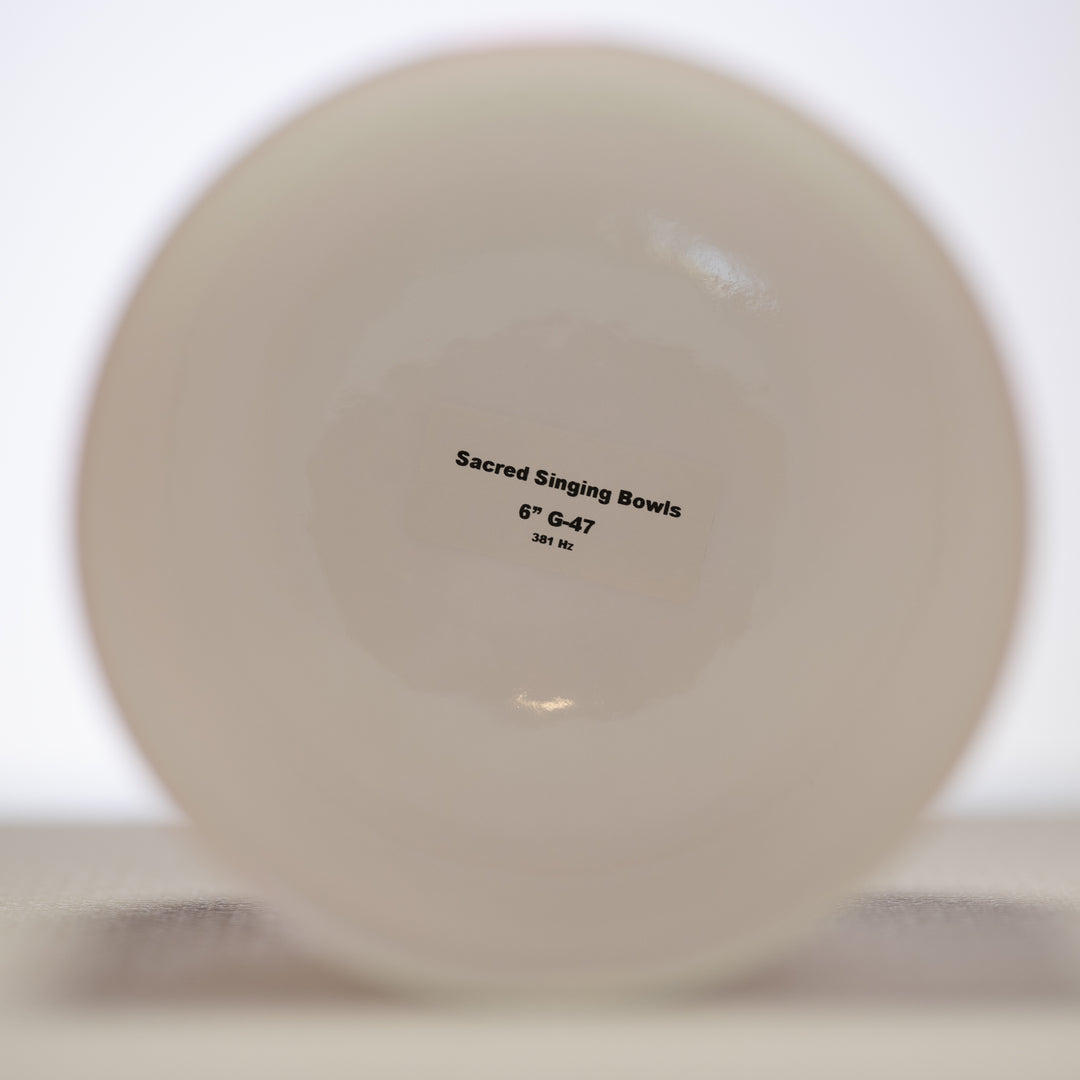 6" G-47 Majestic Moon Crystal Singing Bowl