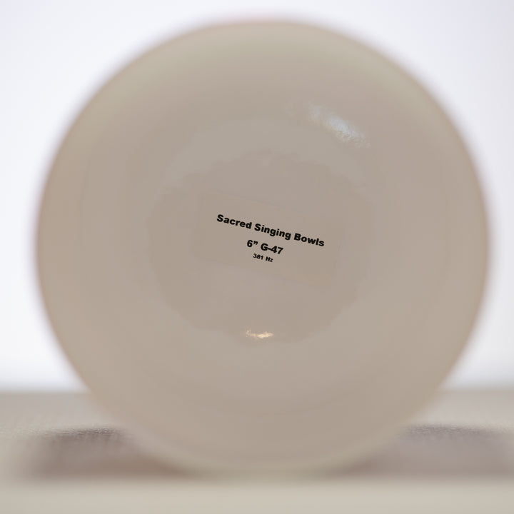 6" G-47 Majestic Moon Crystal Singing Bowl
