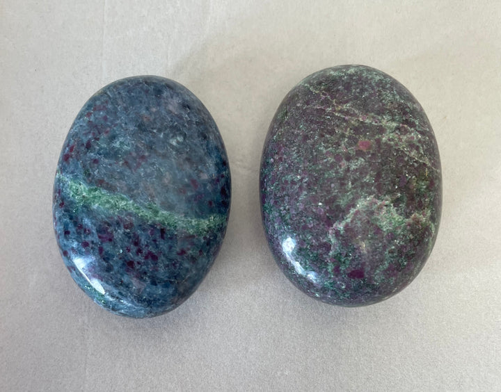 Ruby Kyanite Palm Stone