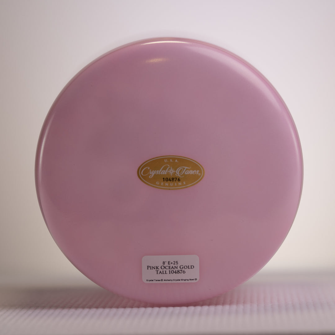 8" E+25 Pink Ocean Gold Tall from Bowls of Sound