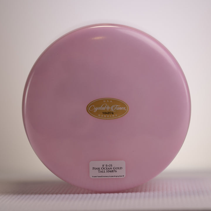 8" E+25 Pink Ocean Gold Tall from Bowls of Sound