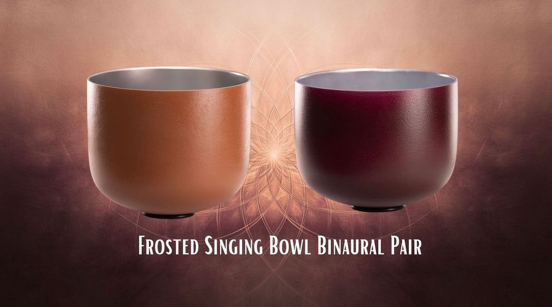 Sacred Singing Bowls™: Monaural frosted pair