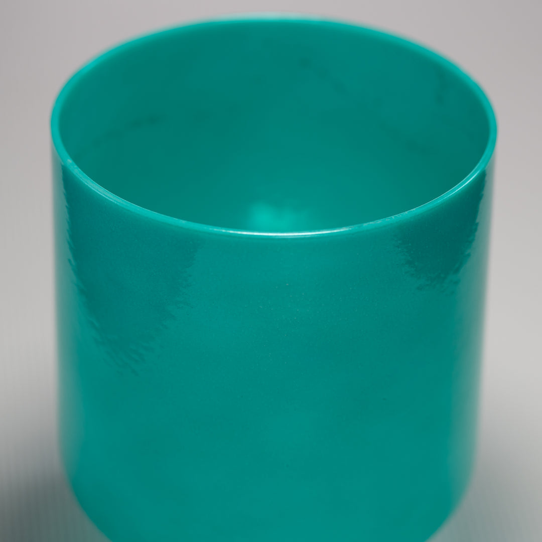 7" D#+4 Turquoise Tide Crystal Singing Bowl, Perfect Pitch