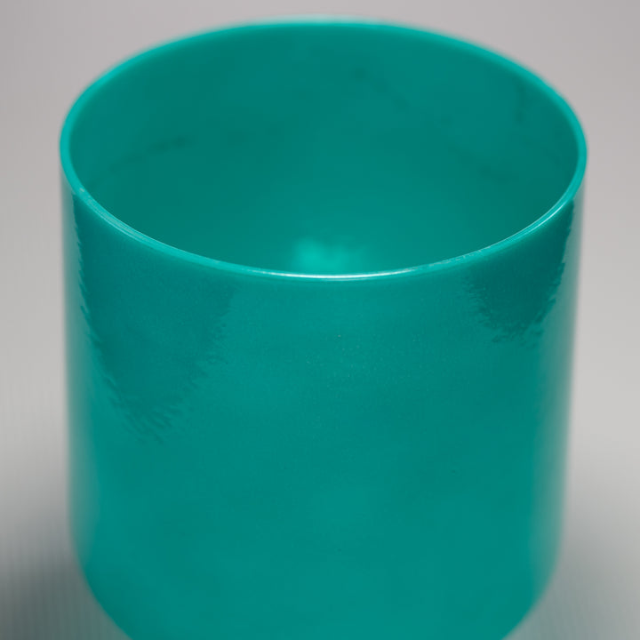 7" D#+4 Turquoise Tide Crystal Singing Bowl, Perfect Pitch