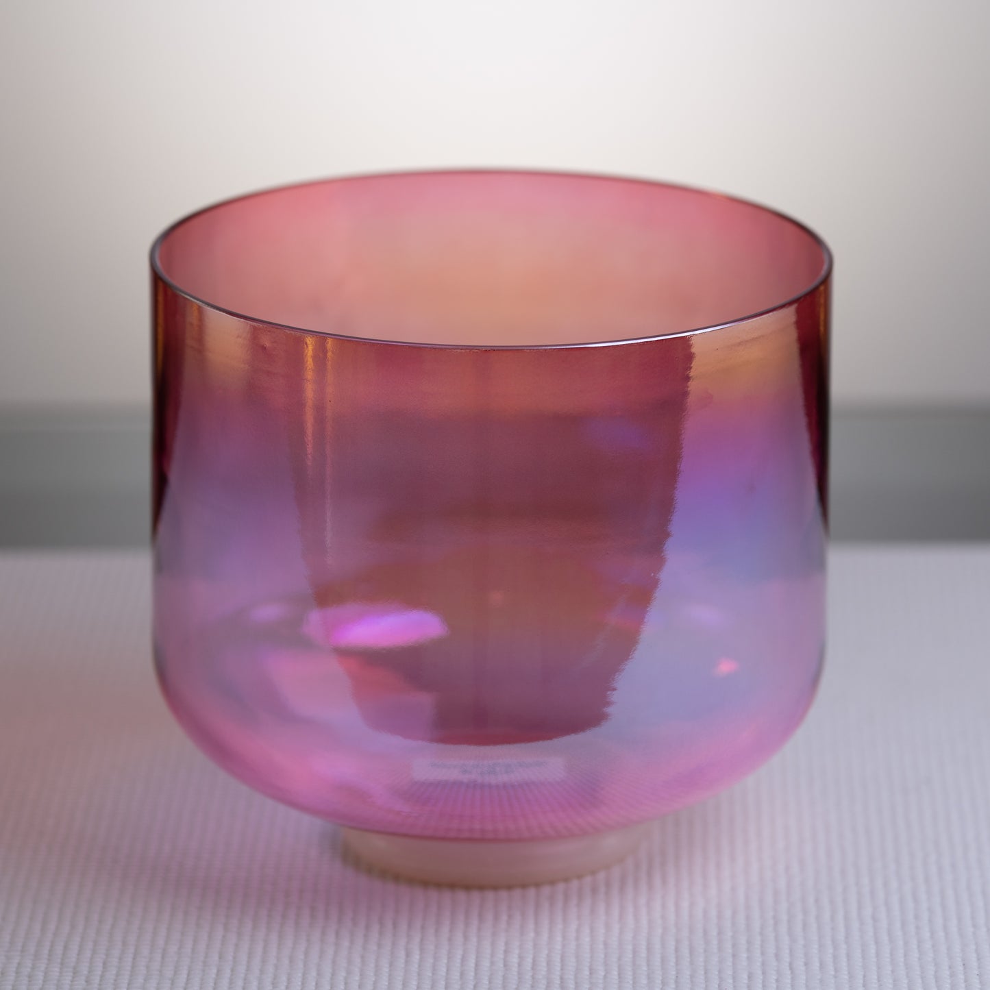 9" C#-47 Rose Blossom Crystal Singing Bowl