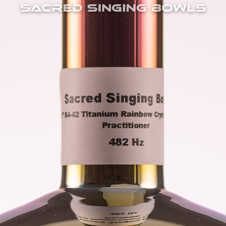 5" B-42 Rainbow Singing Bowl Handheld, Sacred Singing Bowls