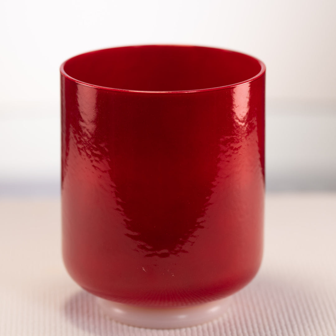 6.5" G+47 Crimson Dawn Crystal Singing Bowl