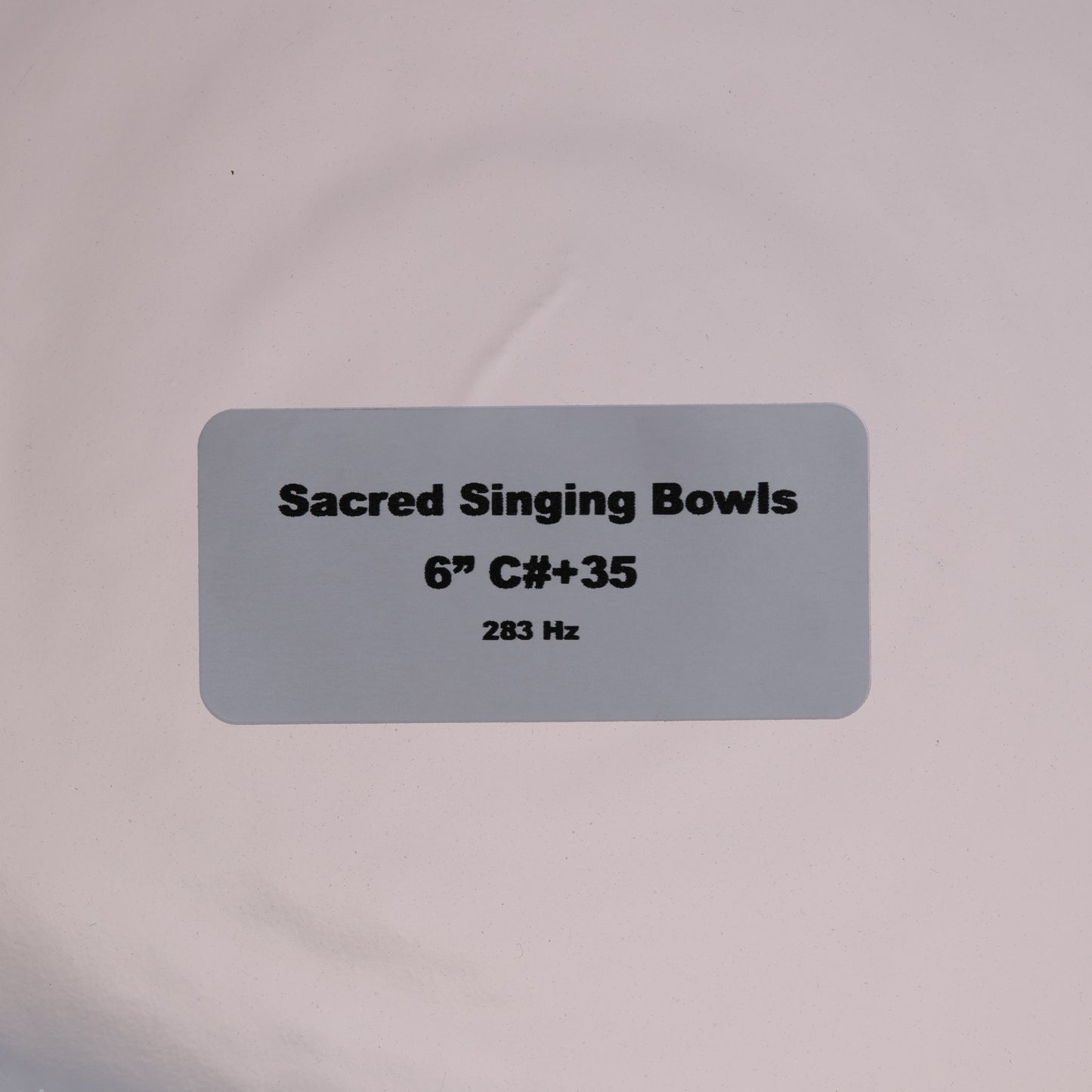 6" C#+35 Clear Quartz Crystal Singing Bowl, Sacred Singing Bowls