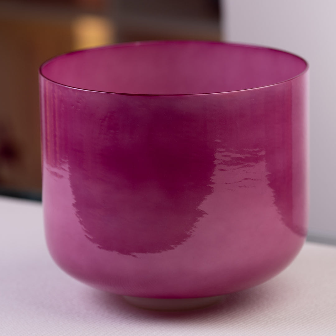 11" D+26 Magenta Manifestation Crystal Singing Bowl