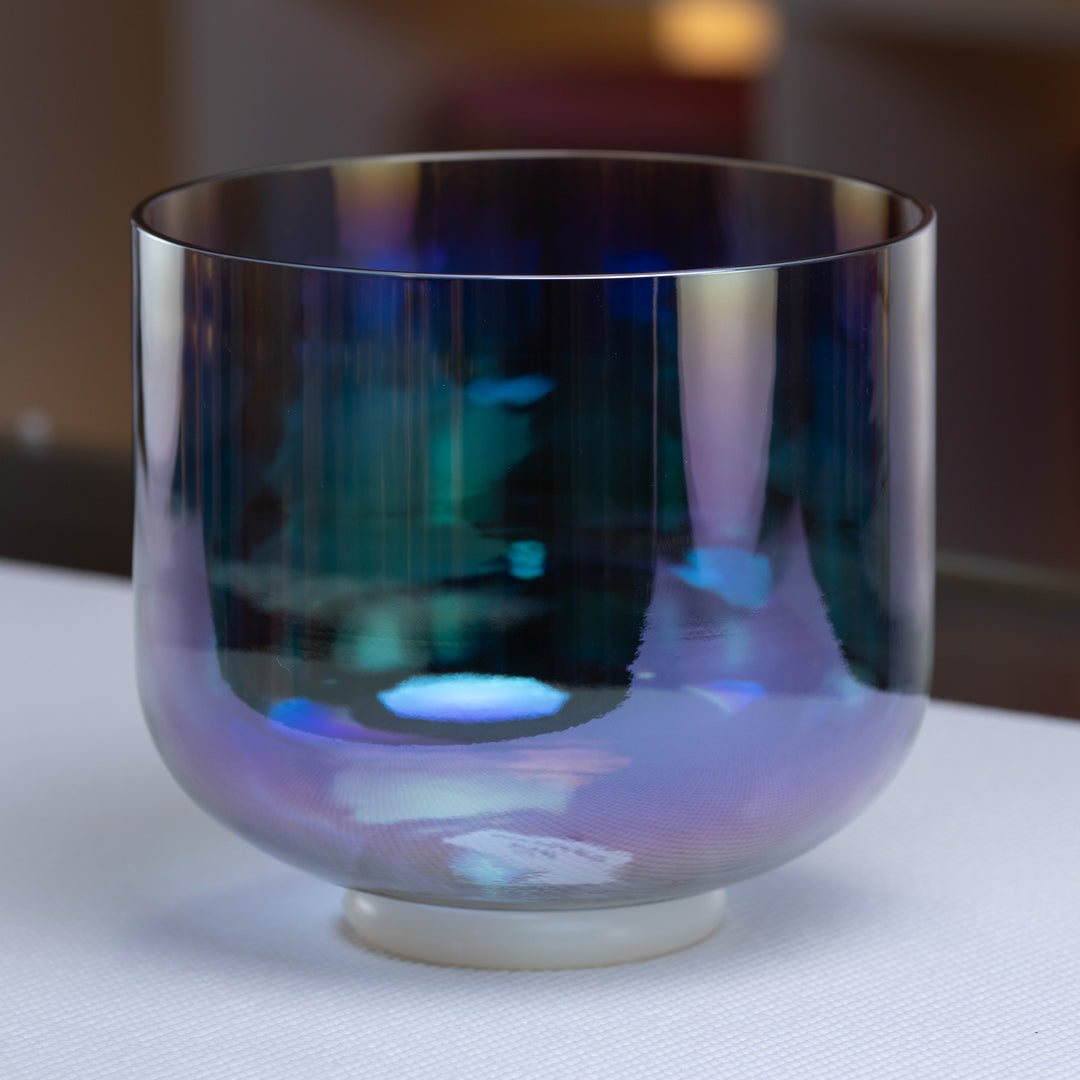 9" D-43 Aurora Sky Crystal Singing Bowl