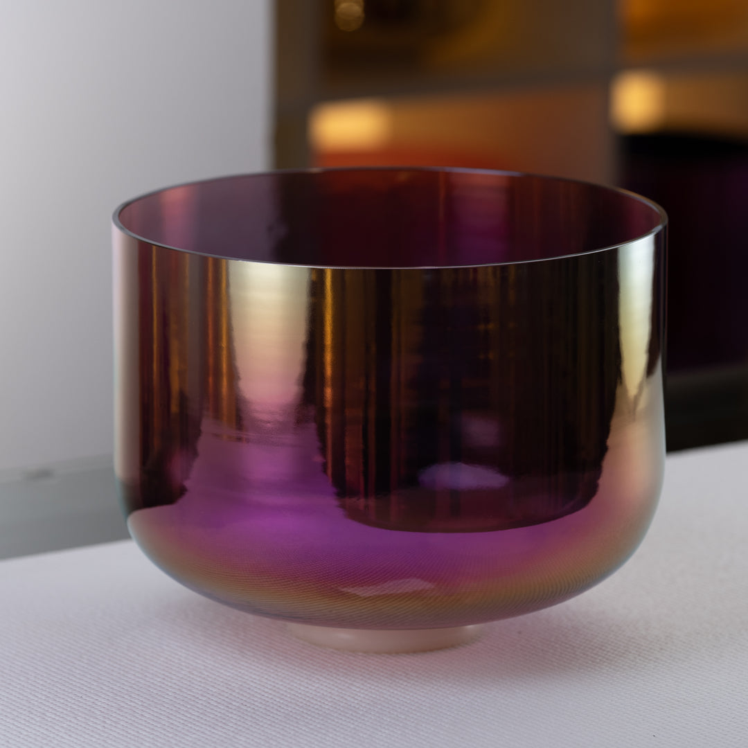 12" F-11 Healing Violet Flame Crystal Singing Bowl