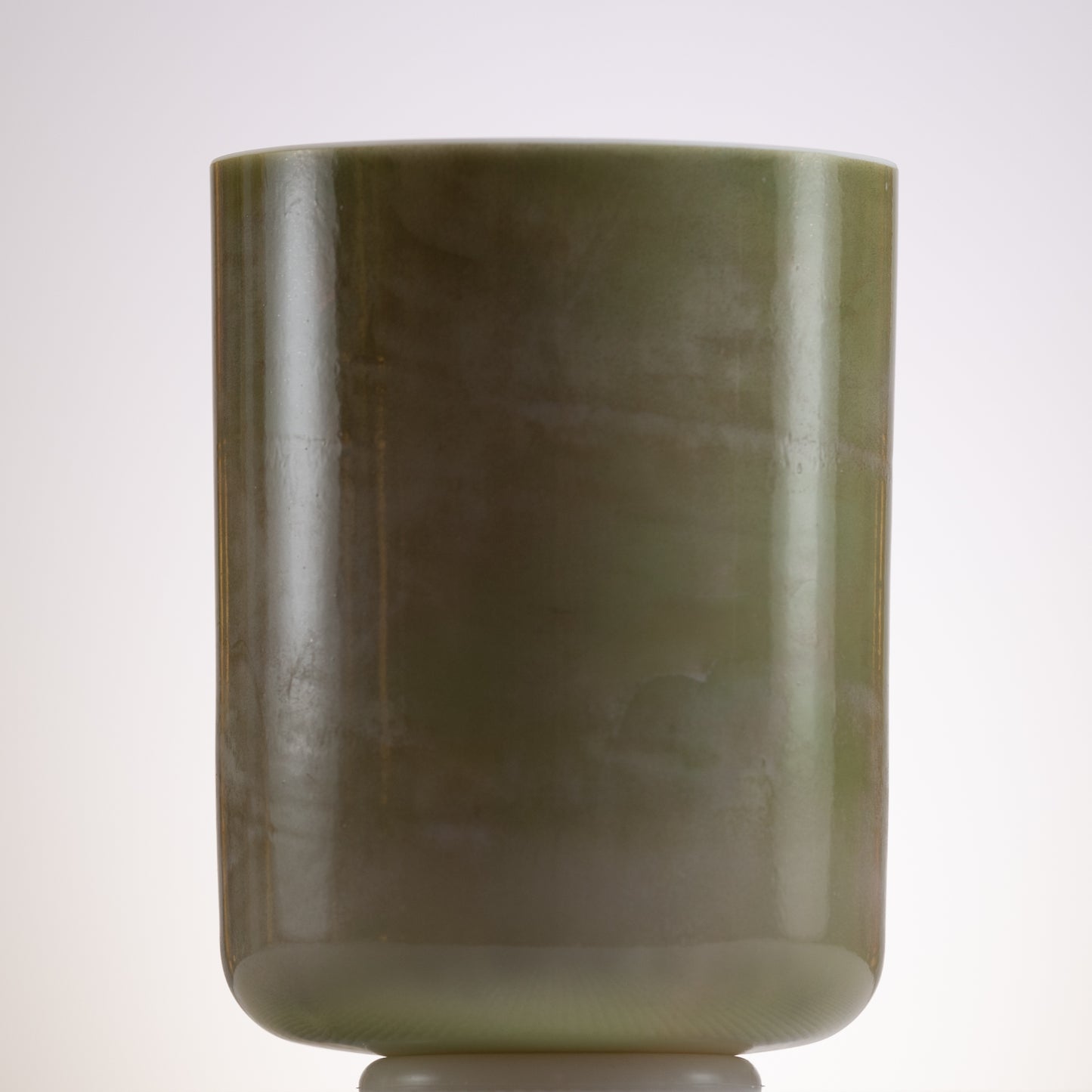 8" B-10 Emerald with Tibetan Quartz Copper inside Tall True Tone Crystal Singing Bowl, Crystal Tones™