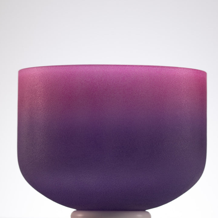 10" F-28 Blossoming Heart Frosted Crystal Singing Bowl