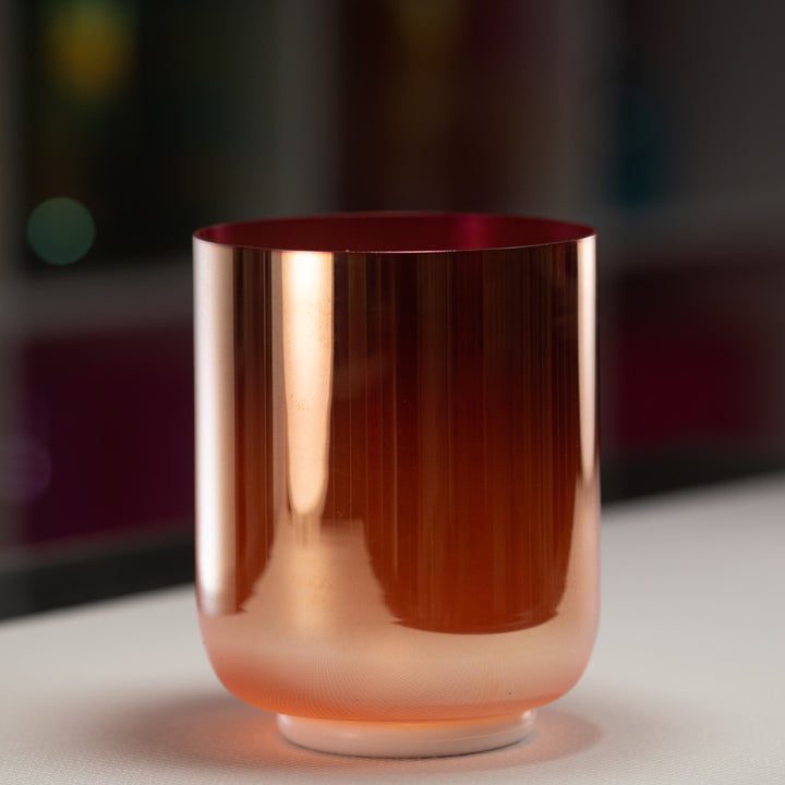 6.5" D-33 Sunset Bloom Crystal Singing Bowl