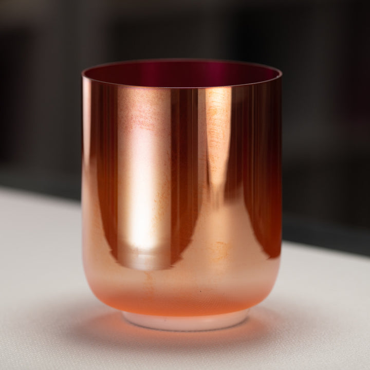 6.5" D-33 Sunset Bloom Crystal Singing Bowl