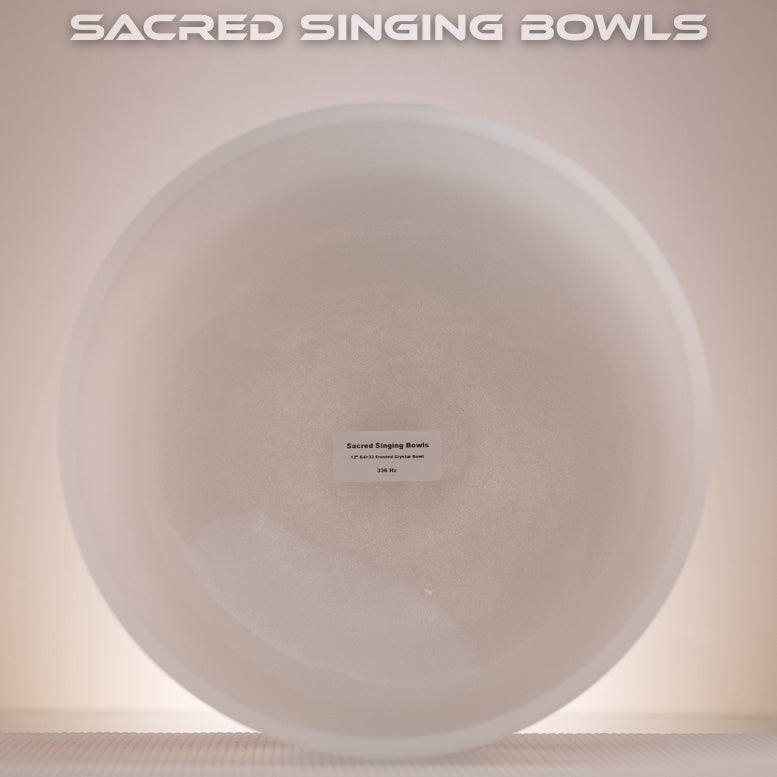 12" E+33 Frosted Crystal Singing Bowl