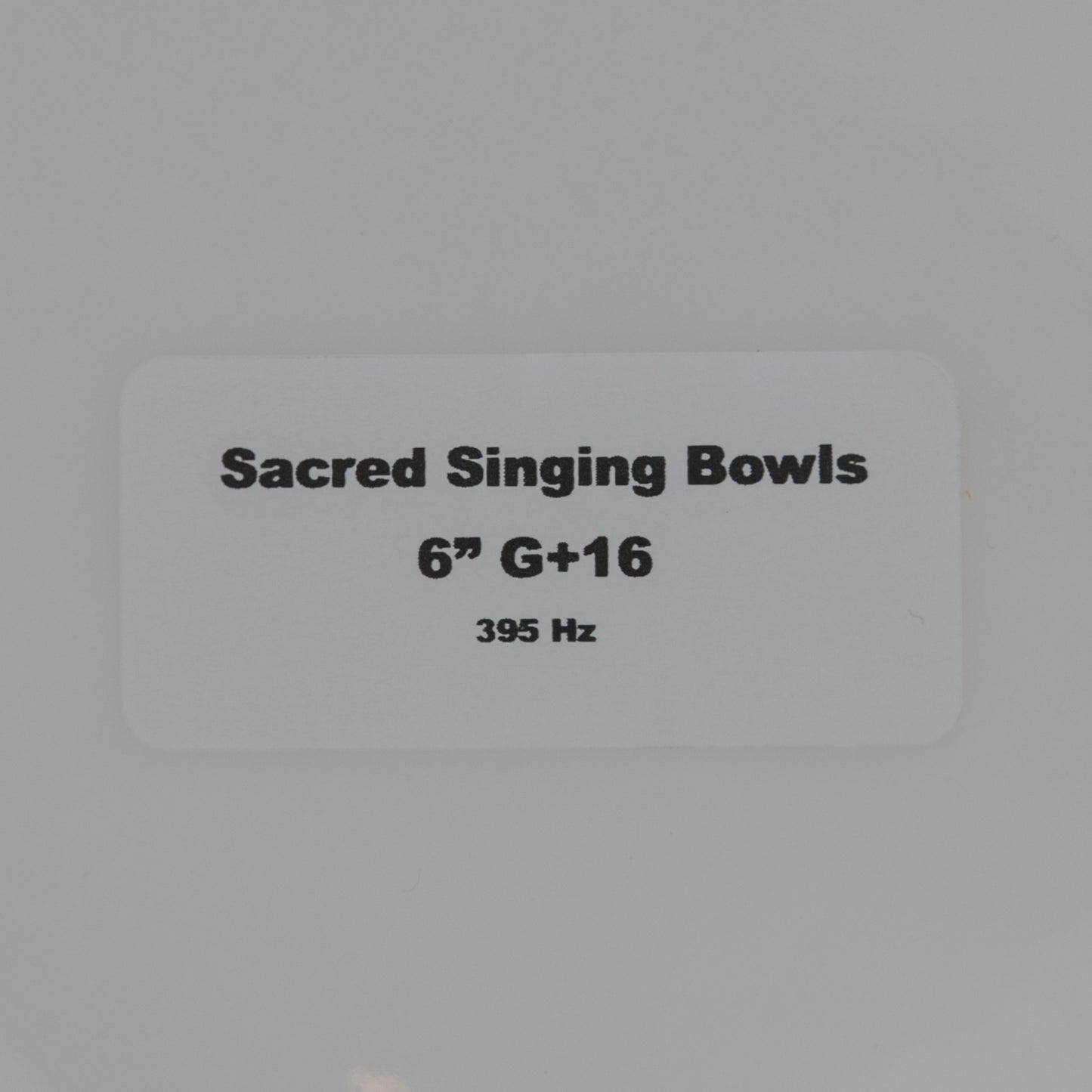 6" G+16 White Light Quartz Crystal Singing Bowl, Sacred Singing Bowls