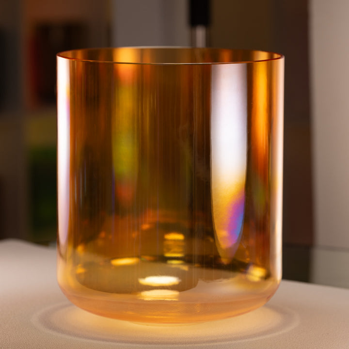 12" F+16 Topaz Transformation Sacred Symphony Crystal Singing Bowl, Tall