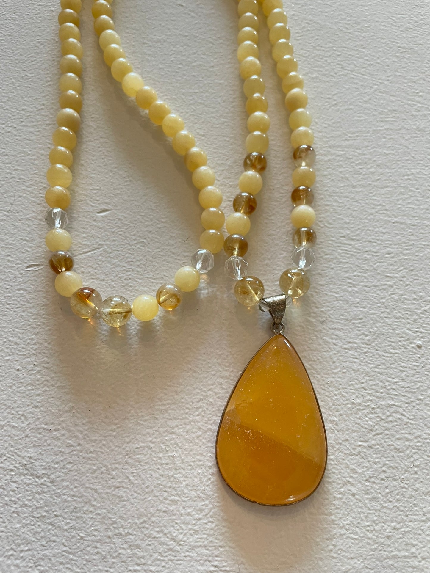 Yellow Calcite Mala