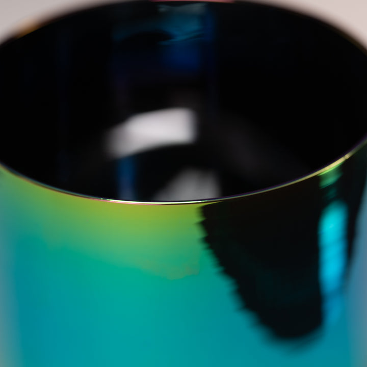 7.5" A#+47 Celestial Rainbow Crystal Singing Bowl, Binaural