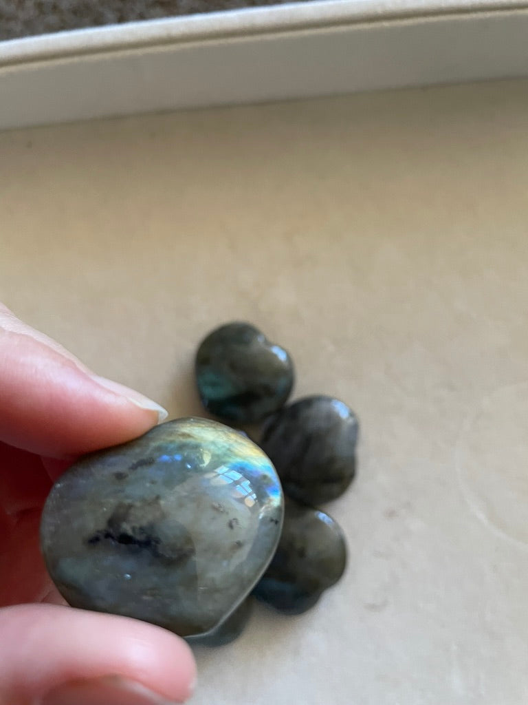 Labradorite Hearts, Small