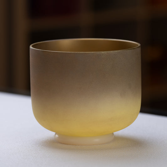 7.75" G+24 Golden Healer Frosted Singing Bowl