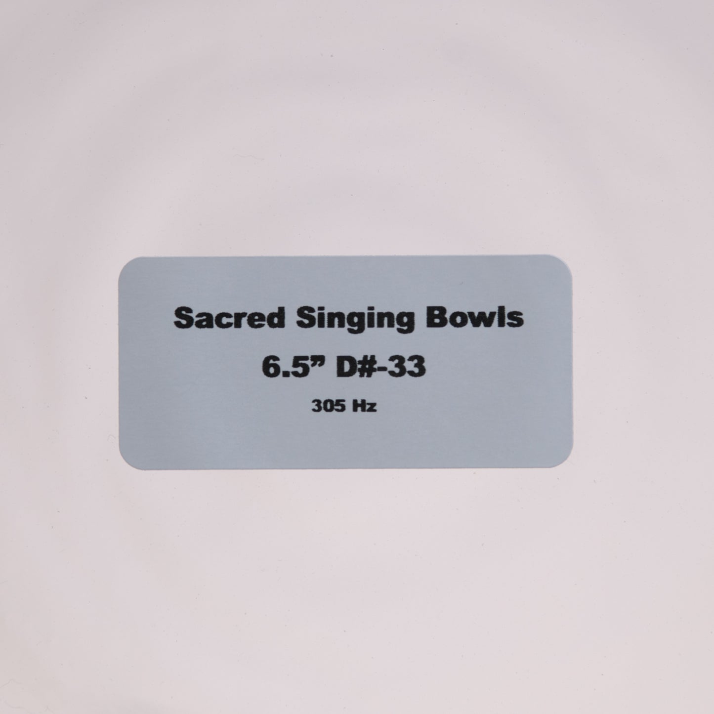 6.5" D#-33 Clear Quartz Crystal Singing Bowl, Sacred Singing Bowls