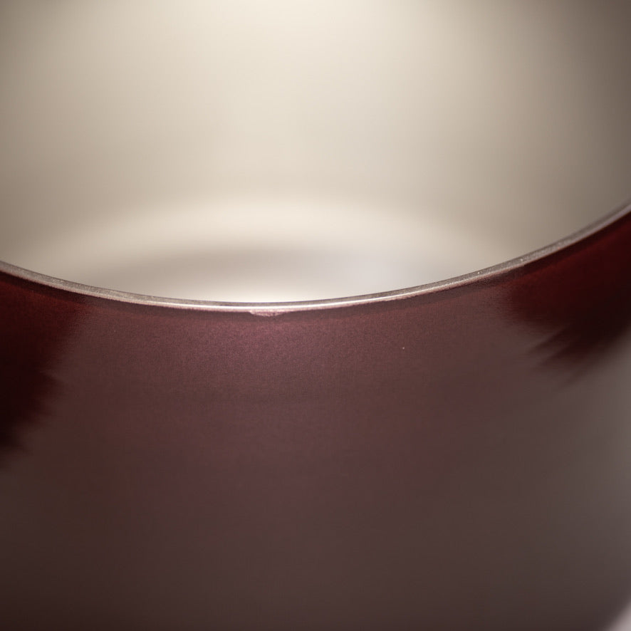 11" G-44 Sacred Ground Crystal Singing Bowl, Silver inside